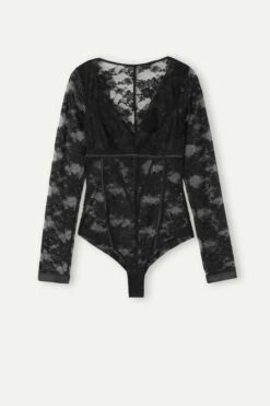 Shine High Like Stars Long-Sleeved Lace Body -Lingerie Sale Store BOD2481019 F