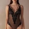 Stunning Beauty Lace And Tulle Bodysuit -Lingerie Sale Store BOD2489019 FI
