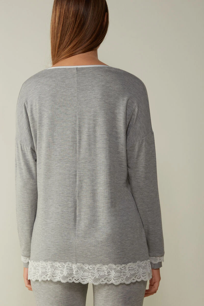 Long-Sleeve Round-Neck Modal Top 7 Long-Sleeve Round-Neck Modal Top - Image 5