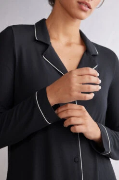 Long-Sleeve Micromodal Jacket -Lingerie Sale Store CLD701019 DT1W