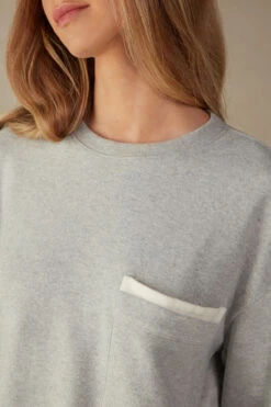 Warm Cuddles Top With Pocket 12 Warm Cuddles Top With Pocket -Lingerie Sale Store CLD907153J DT1W