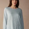 Romantic Cashmere Long-Sleeved Cotton Top -Lingerie Sale Store CLD910226J FI