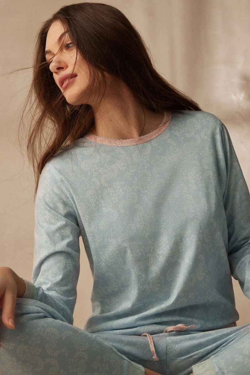 Romantic Cashmere Long-Sleeved Cotton Top 4 Romantic Cashmere Long-Sleeved Cotton Top - Image 2