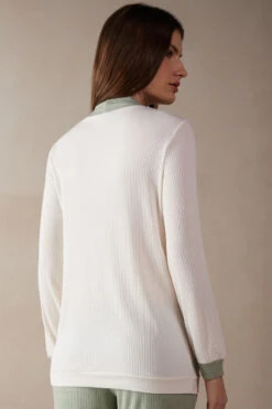 Lost In Fields V-neck Modal Top -Lingerie Sale Store CLD913612I BI