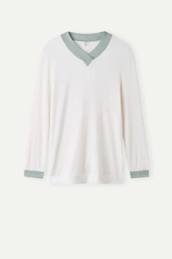 Lost In Fields V-neck Modal Top -Lingerie Sale Store CLD913612I F