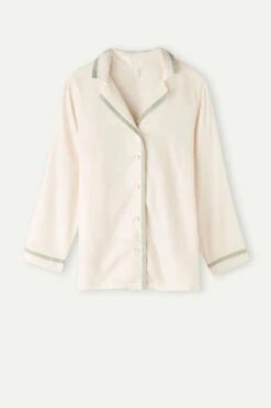 Lost In Fields Open-Front Plain-Weave Modal Top -Lingerie Sale Store CLD913A230J F