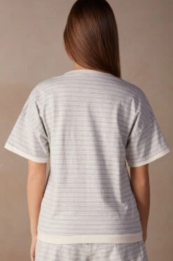 Casual Sunday Short-Sleeved Top -Lingerie Sale Store CMD908224J BI