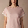 Soft Spring Short-Sleeved Cotton Top -Lingerie Sale Store CMD909234J FI