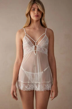 Fearless Femininity Tulle And Lace Babydoll