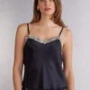 Pretty Flowers Silk Top With Spaghetti Straps -Lingerie Sale Store LT1294A9887 FI