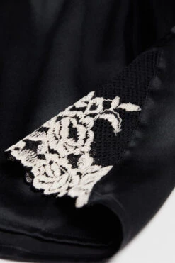 Pretty Flowers Silk Shorts -Lingerie Sale Store PC1294A9887 D1