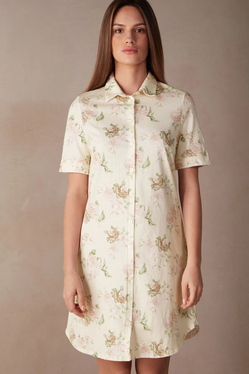 Scent Of Roses Cotton Nightdress 3 Scent Of Roses Cotton Nightdress