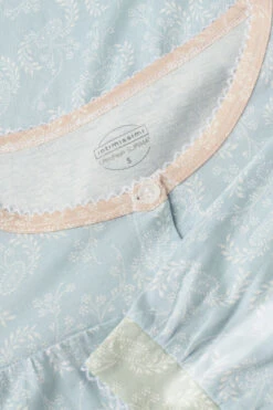 Romantic Cashmere Button-Up Nightdress -Lingerie Sale Store PCN910226J D1