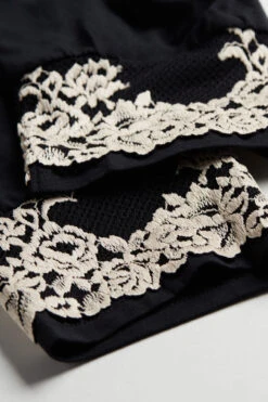 Pretty Flowers Full-Length Modal Trousers With Cuffs -Lingerie Sale Store PD1294Q9887 D1