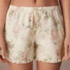 Scent Of Roses Plain-Weave Cotton Shorts -Lingerie Sale Store PDC2484205J FI