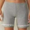 Modal Shorts With Lace Details -Lingerie Sale Store PDC700031 FI