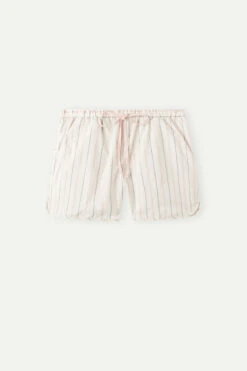 Soft Spring Plain-Weave Cotton Shorts 12 Soft Spring Plain-Weave Cotton Shorts -Lingerie Sale Store PDC909225J F