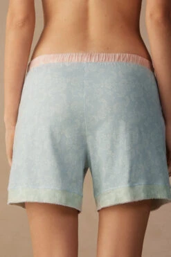 Romantic Cashmere Cotton Shorts -Lingerie Sale Store PDC910226J BI