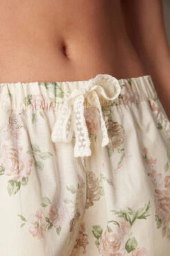 Scent Of Roses Full-Length Plain-Weave Cotton Trousers 10 Scent Of Roses Full-Length Plain-Weave Cotton Trousers -Lingerie Sale Store PDL2484205J DT1W