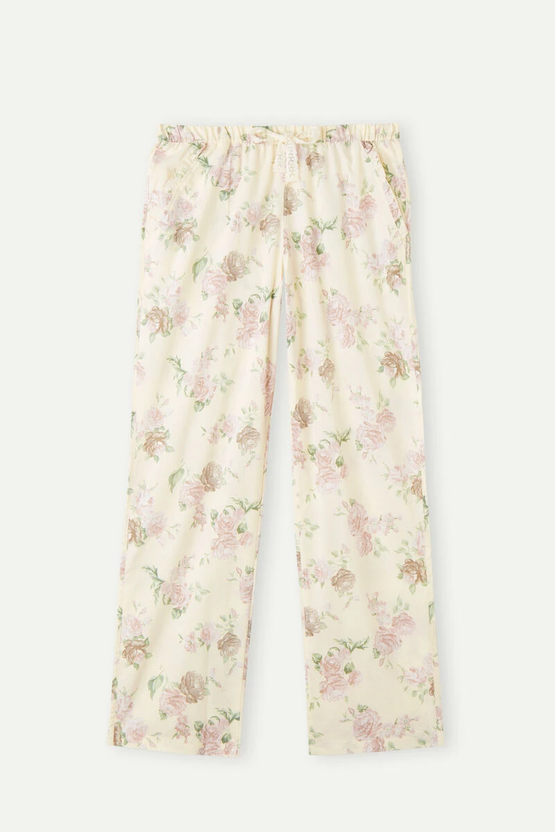 Scent Of Roses Full-Length Plain-Weave Cotton Trousers 7 Scent Of Roses Full-Length Plain-Weave Cotton Trousers - Image 5