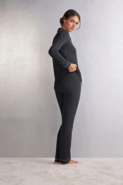 Long Micromodal Trousers -Lingerie Sale Store PDL701019 M