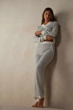 Timeless Heritage Full-Length Trousers With Cuffed Ankles -Lingerie Sale Store PDL906P154J M