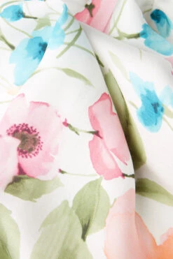 Botanical Lyrics Full-Length Satin Trousers -Lingerie Sale Store PDL912A228J D1