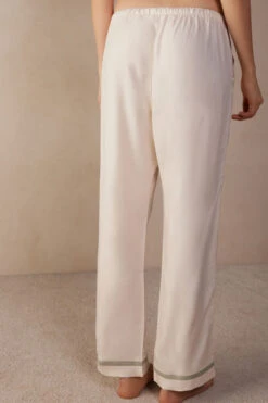 Lost In Fields Full-Length Plain-Weave Modal Trousers 13 Lost In Fields Full-Length Plain-Weave Modal Trousers -Lingerie Sale Store PDL913T230J BI