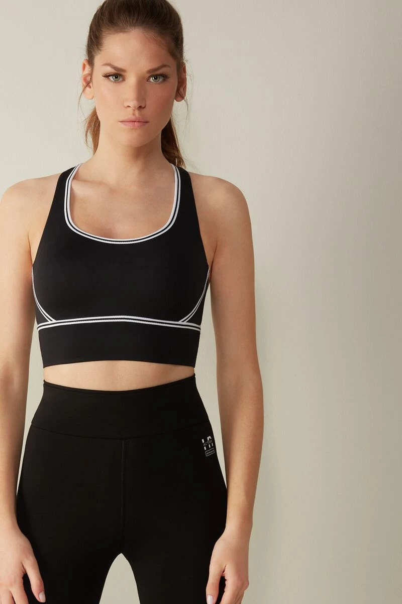 In Action Padded Bra Top With Supima® Cotton Lining 3 In Action Padded Bra Top With Supima® Cotton Lining