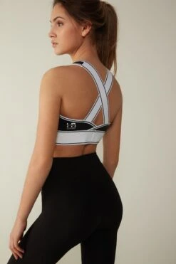 In Action Bra Top With Supima® Cotton Lining 13 In Action Bra Top With Supima® Cotton Lining -Lingerie Sale Store RSP001B wear 661I BI