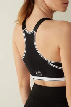 In Action Zipped Bra Top With Supima® Cotton Lining -Lingerie Sale Store RSP001Z wear 661I BI