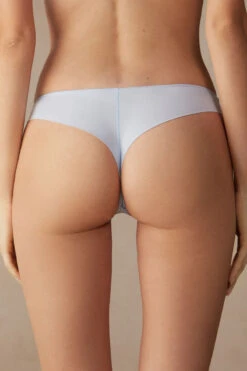 Lace And Microfibre Brazilian Briefs -Lingerie Sale Store SBD96M220J BI