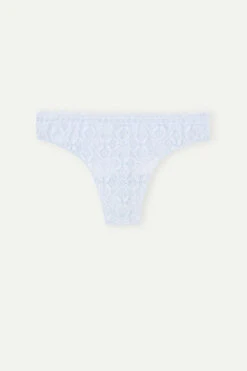 Lace And Microfibre Brazilian Briefs -Lingerie Sale Store SBD96M220J F