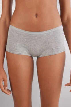 Natural Cotton Boy Short Panties