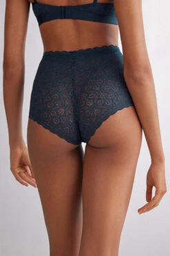 High-Rise Lace French Knickers 13 High-Rise Lace French Knickers -Lingerie Sale Store SCD96P1467 BI