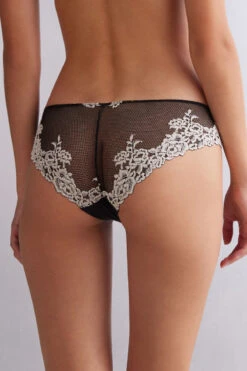 Pretty Flowers Briefs -Lingerie Sale Store SI1294P9887 BI