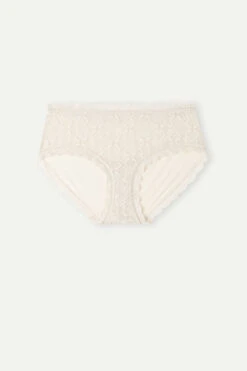 Microfibre And Lace Briefs -Lingerie Sale Store SI96A32280 F