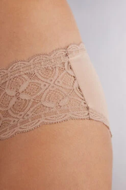 High-Rise Briefs In Lace And Cotton -Lingerie Sale Store SID96A044 DT1W