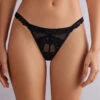 Pretty Flowers Thong With Side Straps -Lingerie Sale Store SPD1294019 FI