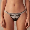 Pretty Flowers Thong With Side Straps -Lingerie Sale Store SPD12949887 FI