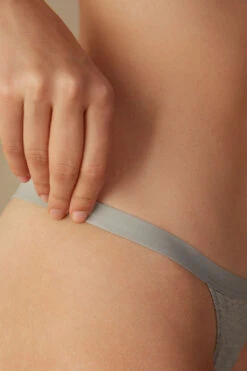 Cotton Thong With Side Straps -Lingerie Sale Store SPD65F031 DT1W