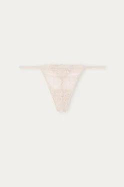 Lace Thong With Side Straps -Lingerie Sale Store SPD96F2280 F